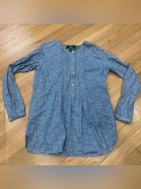 C. Wonder Blue Textured Long-Sleeve Button Shirt